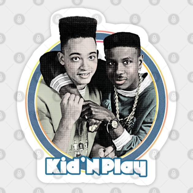 Kid 'n Play \/\/\ 90s Retro Fan Design Sticker by DankFutura